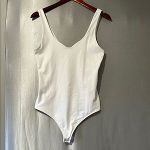 Abercrombie White Sweetheart Bodysuit